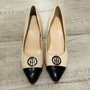 Tommy Hilfiger Block Heels Beige with Logo